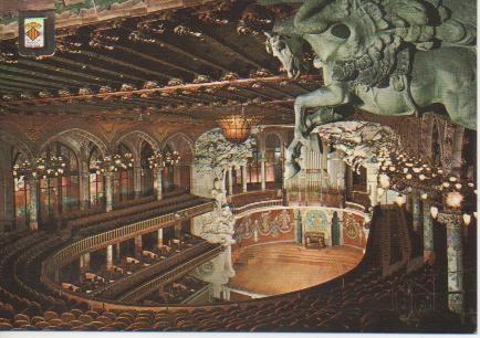 Postal E05038: Sala de Concerts. Palau de la Música Catalana, Barcelona