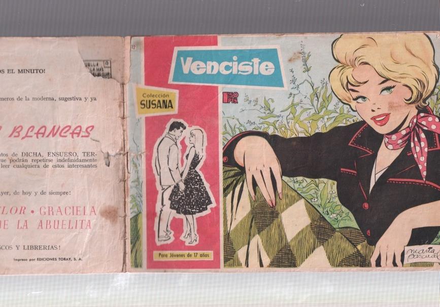 Susana numero 012: Venciste (numerada 1 en trasera) aviejada y con roto segun imagen
