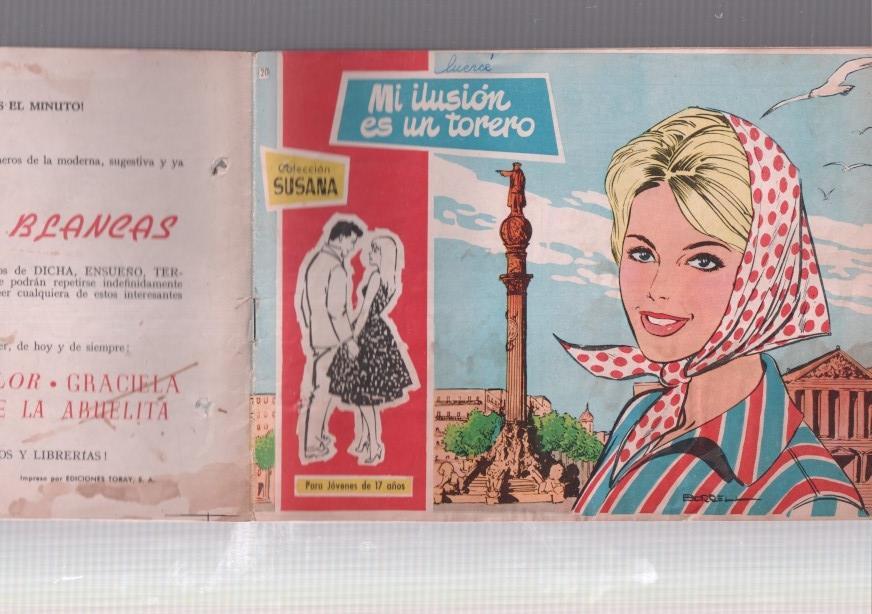 Susana numero 020: Mi ilusion es un torero (numerada 2 en trasera)