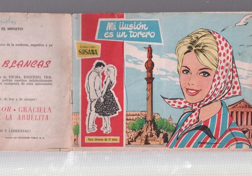 Susana numero 020: Mi ilusion es un torero (numerada 1 en trasera)