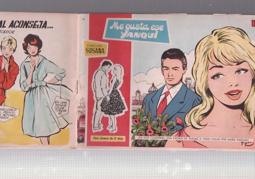 Susana numero 048: Me gusta ese yanqui, trasera consejo moda de Maria Pascual
