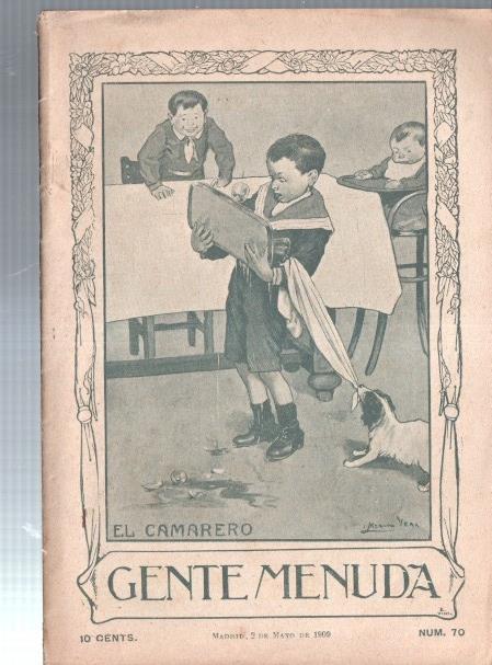 Gente Menuda periodico infantil numero 70 del 2.Mayo.1909