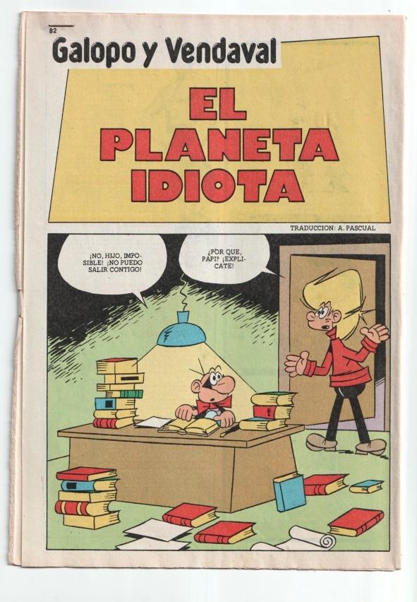 Bruguera: Galopo y Vendaval: el planeta idiota (Gabi, 16 paginas)