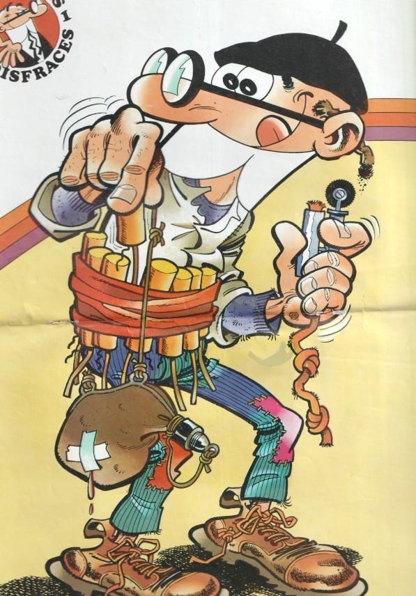 Bruguera: poster Mortadelo disfrazado de palurdo, medida 26x36,5 cm