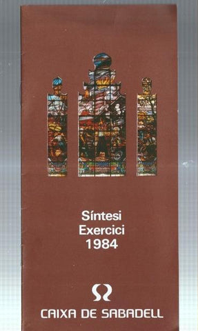 Caixa d'estalvis de Sabadell: sintesi exercici 1984