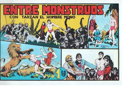 Facsimil: Tarzan:  Entre monstruos