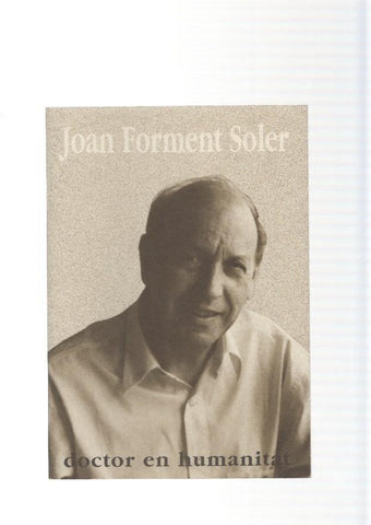 Joan Forment Soler, doctor en humanitat