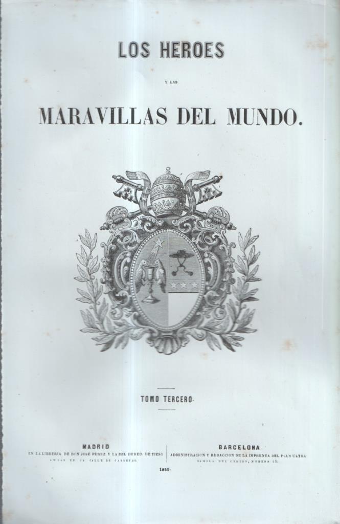 Lamina numero 01: Los Heroes y las maravillas del mundo: escudo vaticano