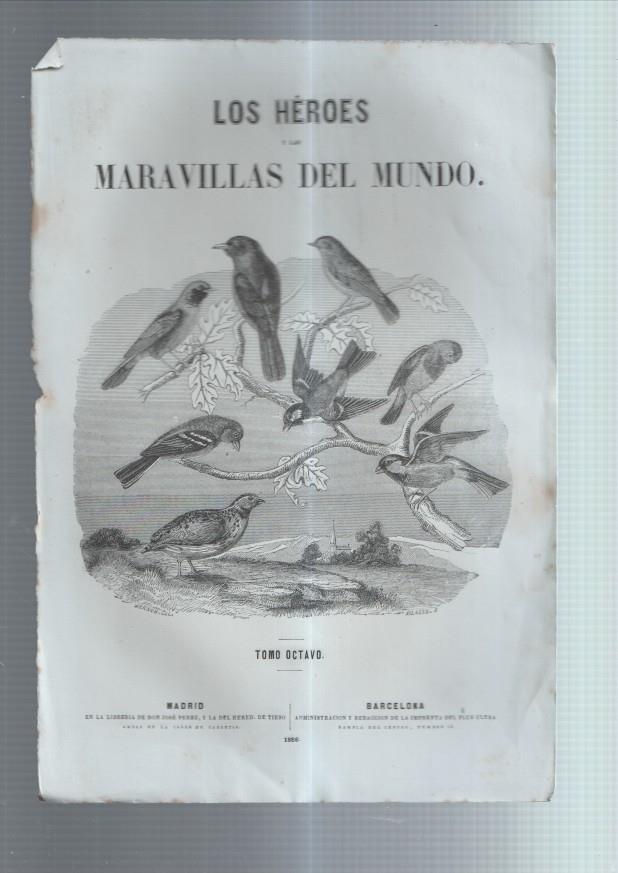 Lamina numero 11: Los Heroes y las maravillas del mundo: cabecera del tomo octavo, grabado de Werneb y Blaise