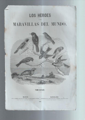 Lamina numero 11: Los Heroes y las maravillas del mundo: cabecera del tomo octavo, grabado de Werneb y Blaise
