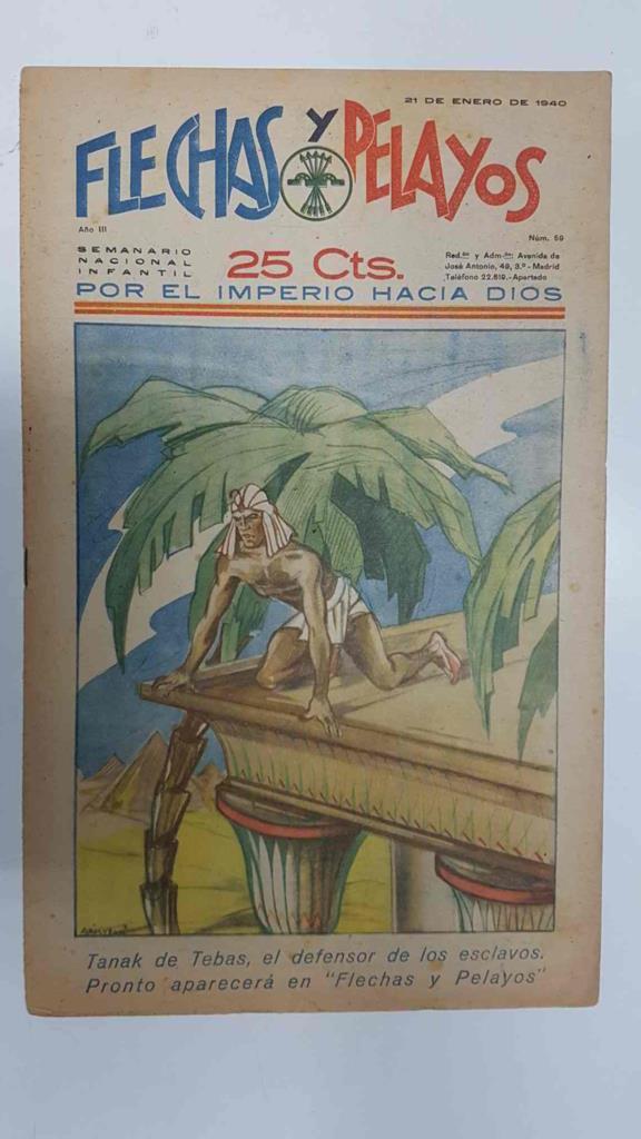 Flechas y Pelayos numero 059 del 21.1.1940, episodio de el hombre diabolico