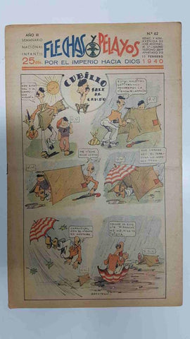 Flechas y Pelayos numero 062 del 11.2.1940, episodio de el hombre diabolico