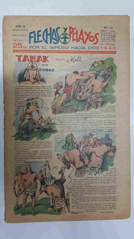 Flechas y Pelayos numero 063 del 18.2.1940, epìsodio de el hombre diabolico 