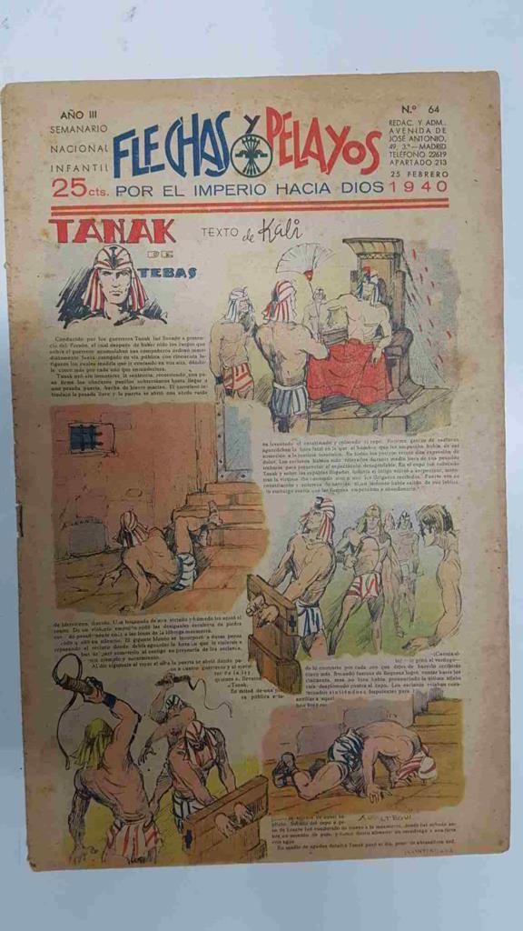 Flechas y Pelayos numero 064 del 25.2.1940, episodio de el hombre diabolico 