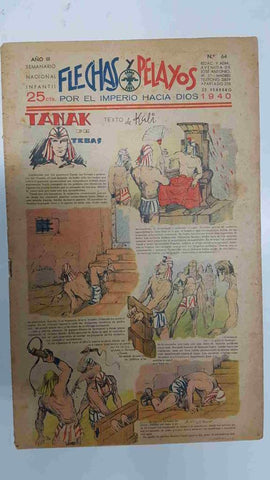 Flechas y Pelayos numero 064 del 25.2.1940, episodio de el hombre diabolico 