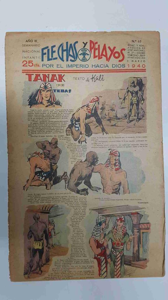Flechas y Pelayos numero 065 del 3.3.1940, episodio de el hombre diabolico