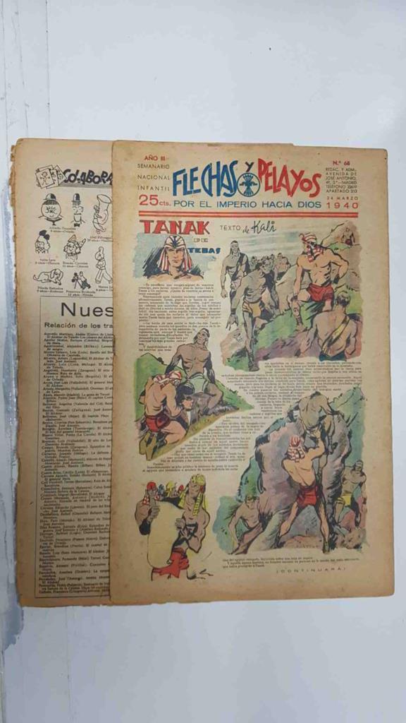 Flechas y Pelayos numero 068 del 24.3.1940, episodio de el hombre diabolico