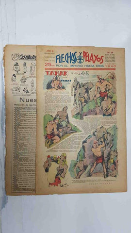 Flechas y Pelayos numero 068 del 24.3.1940, episodio de el hombre diabolico