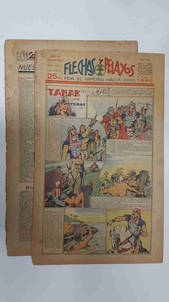 Flechas y Pelayos numero 074 del 5.5.1940, episodio de el hombre diabolico