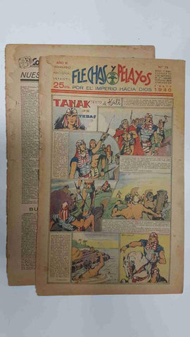Flechas y Pelayos numero 074 del 5.5.1940, episodio de el hombre diabolico
