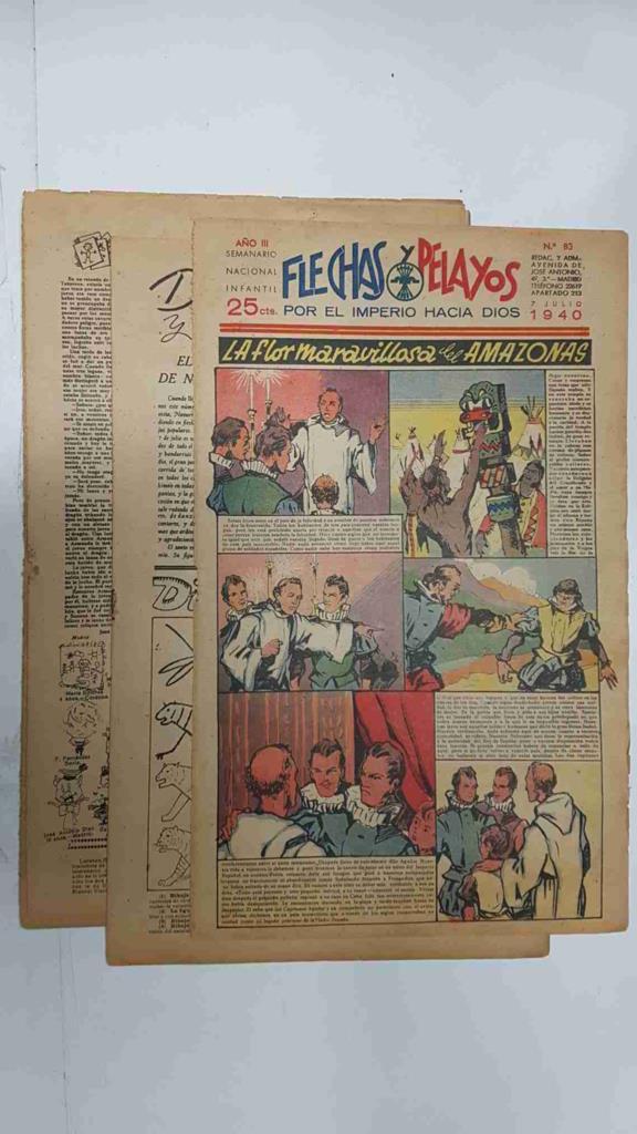 Flechas y Pelayos numero 083 del 7.7.1940, episodio de el hombre diabolico