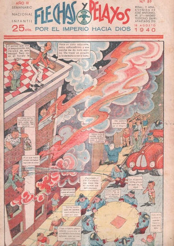 Flechas y Pelayos numero 089 del 18.8.1940, episodio de el hombre diabolico