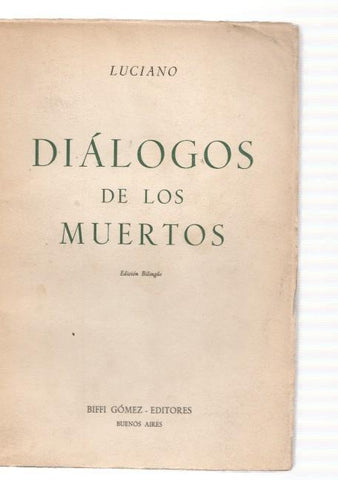 Dialogos de los muertos. edicion bilingue español-griego