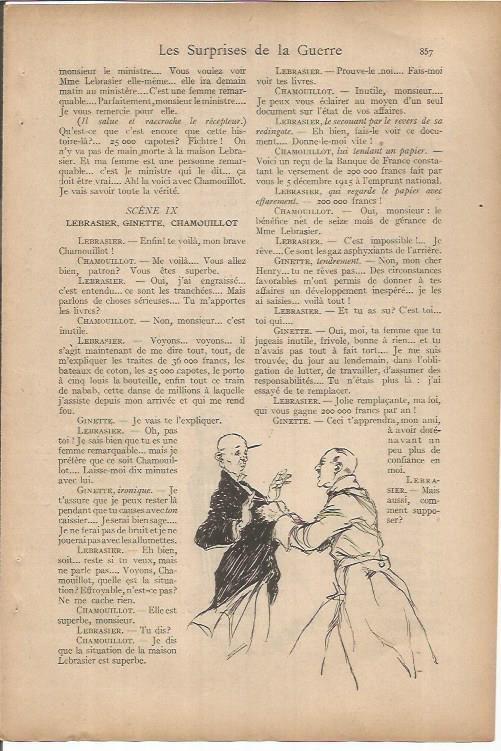 LAMINA 27257: Dibujo de Rene Vincent para Les surprises de la guerre