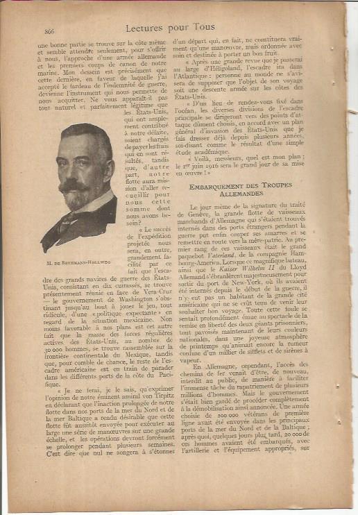 LAMINA 27261: M. de Bethmann-Hollweg