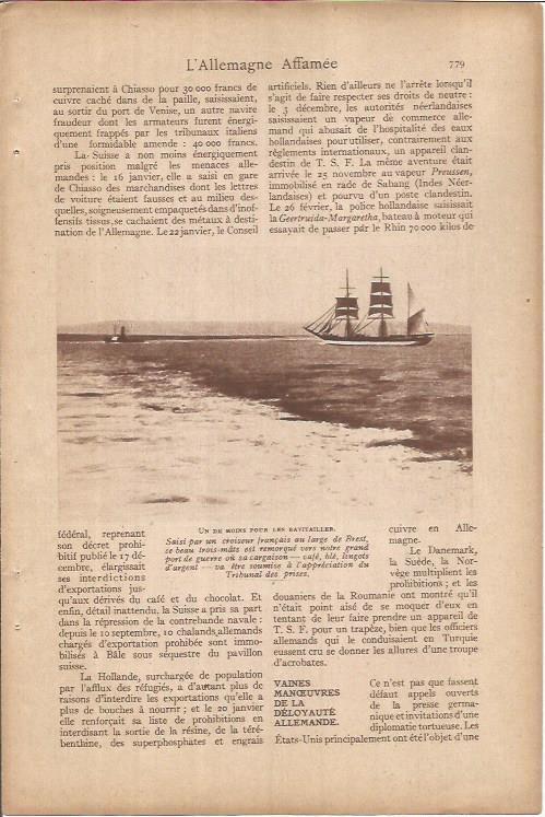 LAMINA 27320: Velero de Francia en Brest