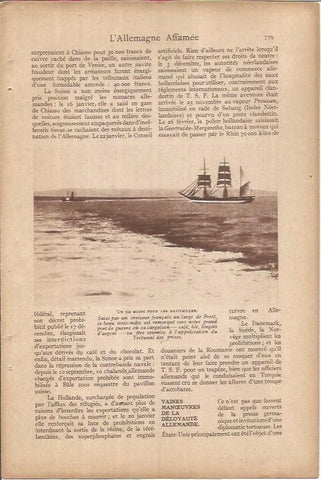 LAMINA 27320: Velero de Francia en Brest
