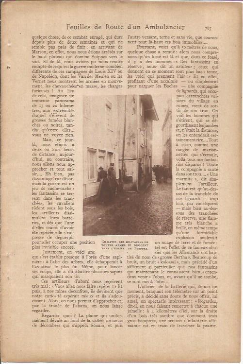 LAMINA 27324: Militares cerca de la iglesia de Suippes