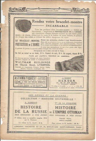 LAMINA 27296: Publicidad de publicaciones de la editorial Hachette