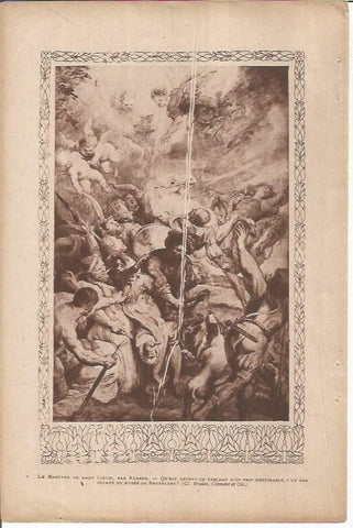 LAMINA 27306: El martirio de San Luis, por Rubens