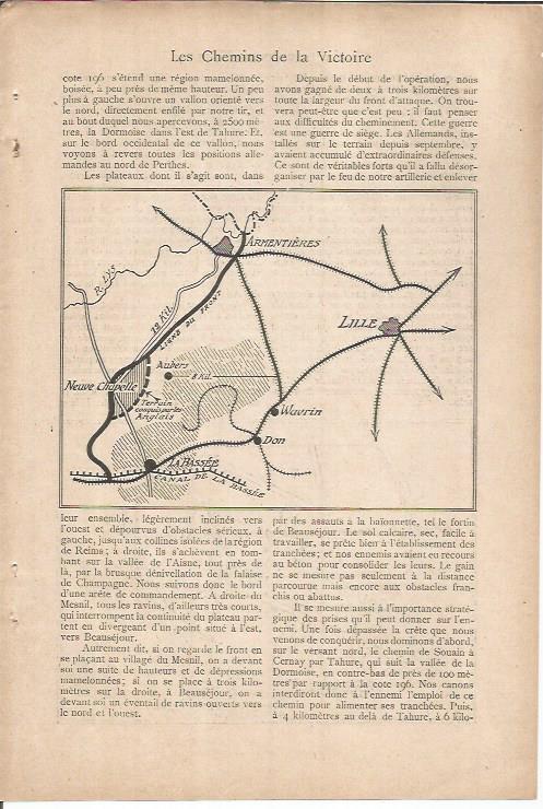 LAMINA 27300: Mapa de la campaña de Lille