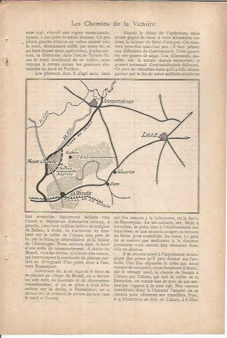 LAMINA 27300: Mapa de la campaña de Lille