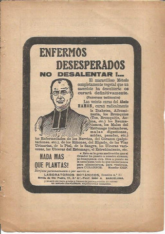 LAMINA 27190: Publicidad de Laboratorios Botanicos de Barcelona