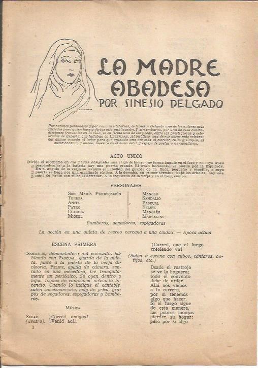 LAMINA 27162: Ilustracion para La madre abadesa