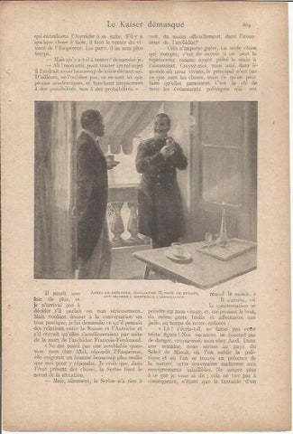 LAMINA 27222: Guillermo II de Alemania fumando