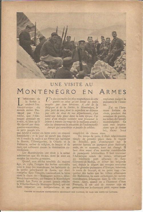 LAMINA 27226: Soldados de Montenegro