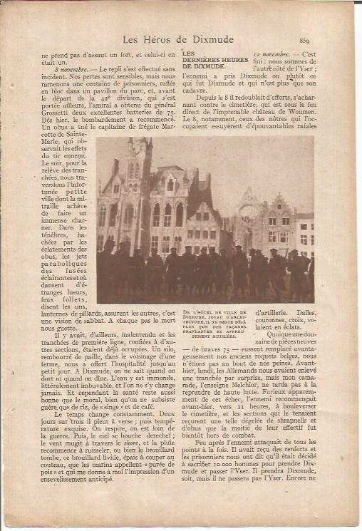 LAMINA 27217: Hotel de Ville en Dixmude