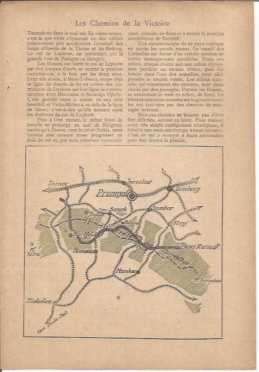 LAMINA 27195: Mapa de estrategia militar en Przemysl