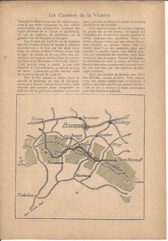 LAMINA 27195: Mapa de estrategia militar en Przemysl