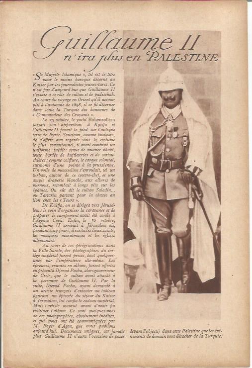 LAMINA 27212: Guillermo II en Palestina