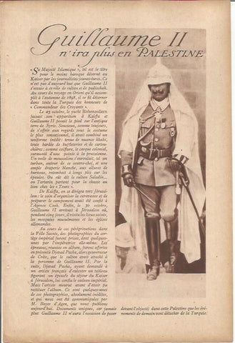 LAMINA 27212: Guillermo II en Palestina