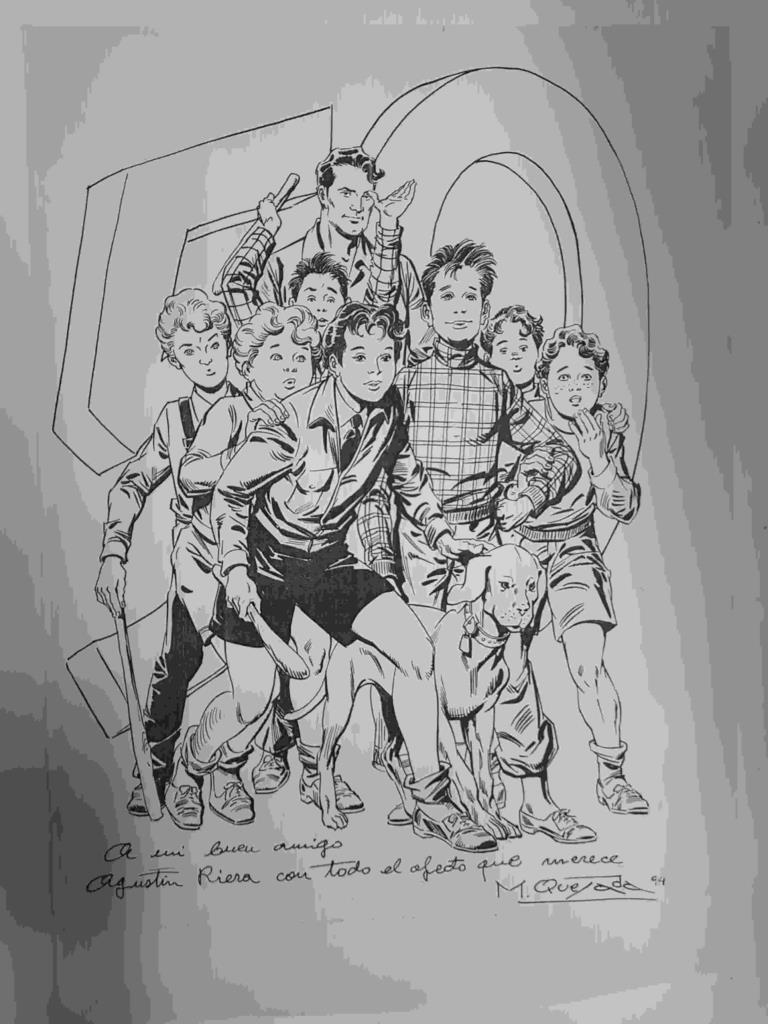 Lamina: Pandilla de los siete 50 aniversario. Es una fotocopia