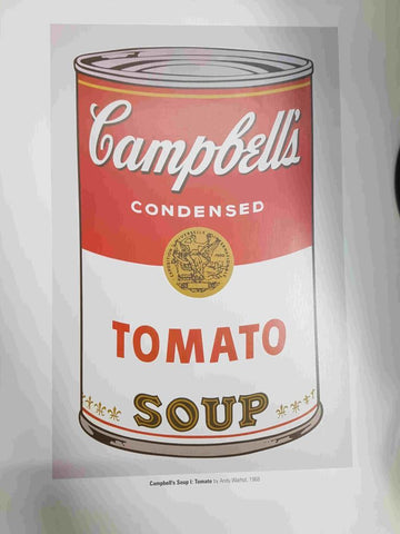 Lamina, litografia num 01: Campbell's Soup I: Tomato por Andy Warhol (1968)
