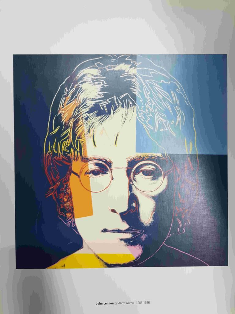 Lamina, litografia num 03: John Lenon por Andy Warhol (1985-86)