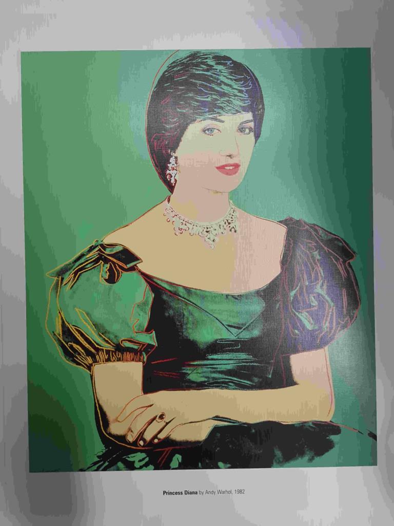 Lamina, litografia num 05: Princess Diana por Andy Warhol (1982)