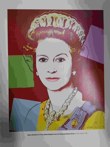 Lamina, litografia num 11: Queen Elizabeth II of the United Kingdom from the Reigning Queens Series por Andy Warhol (1985)